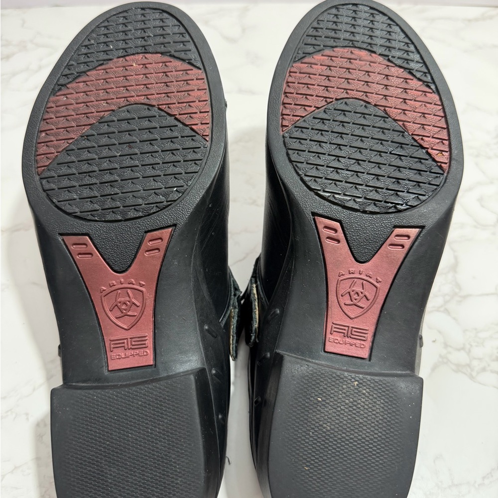 Ariat Black Leather Women's Mule with Low‎ Block Heel -- 7B - Picture 8 of 9